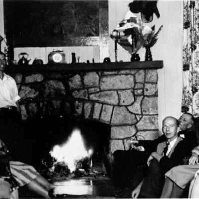 Quarries Lodge, Art George with guests