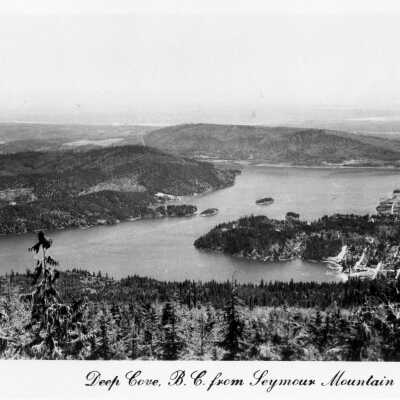 OBJECT Deep Cove from Seymour Mtn. postcard