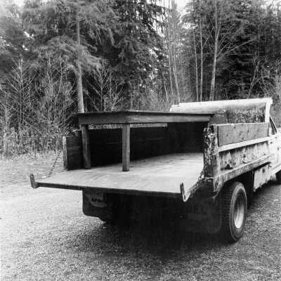 Terry Shaw with table from Dollar Mill 1986