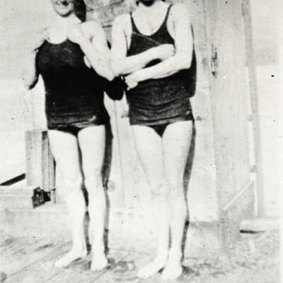 Deep Cove Regatta frolickers, 2 men