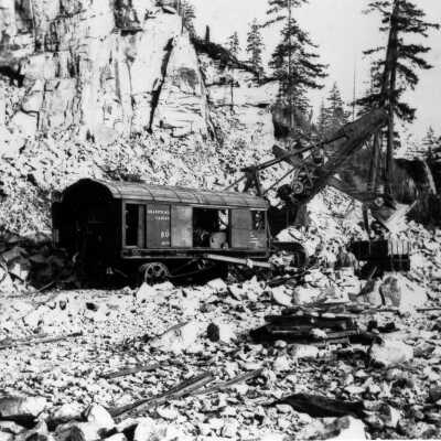 Granite Quarries Ltd, loading rock