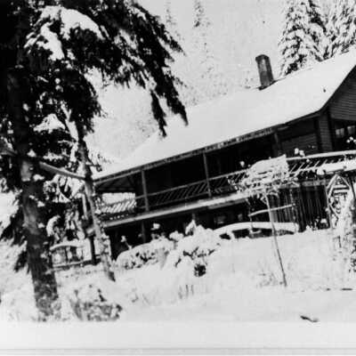 Quarries Lodge in winter