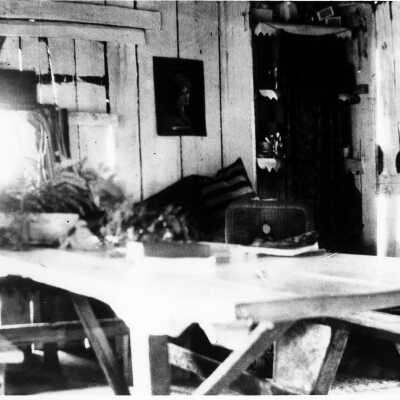 Brighton Beach, dining room of cabin