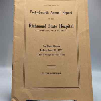 Forty Fourth Annual Report of Richmond State Hospital