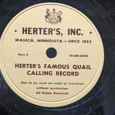 Herter's Famous Quail Calling Record