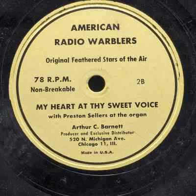 My heart at thy sweet voice