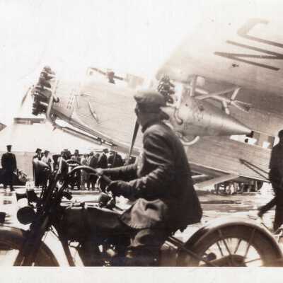 Motorcycle By Plane