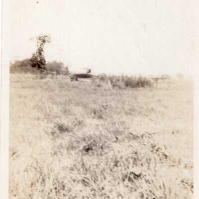 Automobile Across Field
