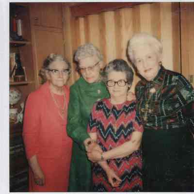 Elsie Milne With Friends