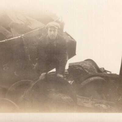 Man in Wreckage