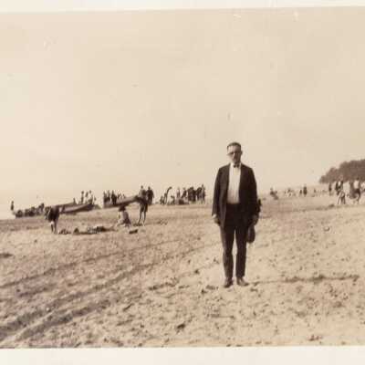 Man Standing on Beach