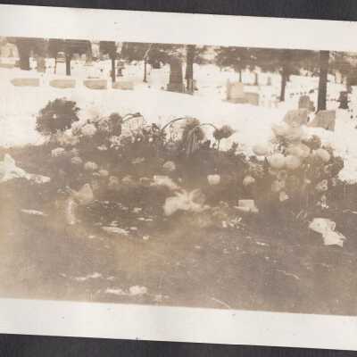 Grave with Flowers