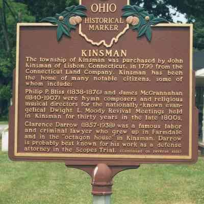 Kinsman Historical Marker, 2002