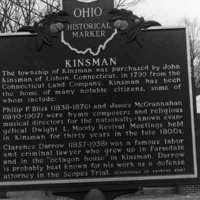 Kinsman Historical Marker