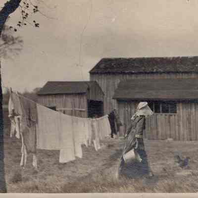 Woman Doing Chores
