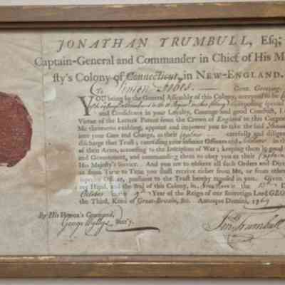 Simon Fobes Certificate, 1769