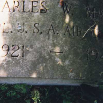Charles W. Marvin Headstone