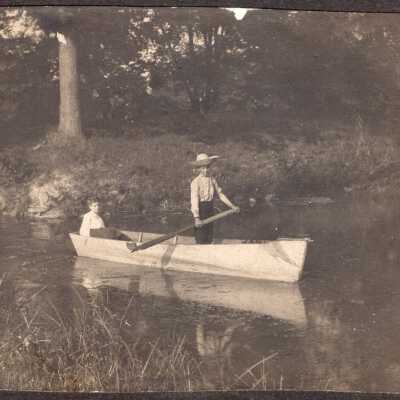 Boat on Hamilton Pond