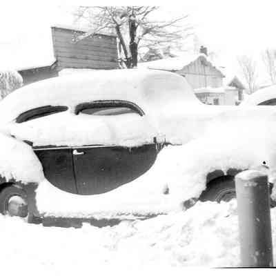 Parked Car in Snow