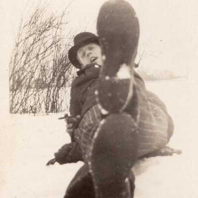 Bottom of Shoes in Snow