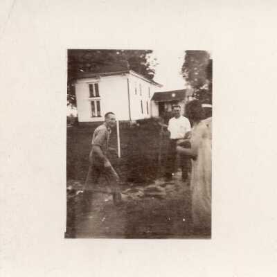 People Working in Yard