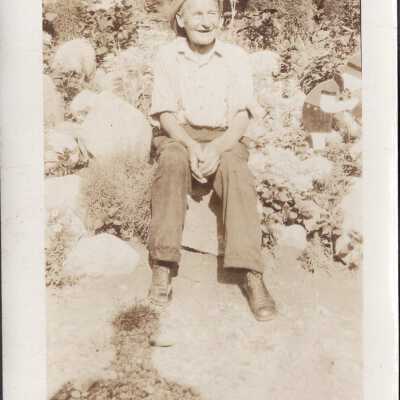 Portrait of Man with Plants