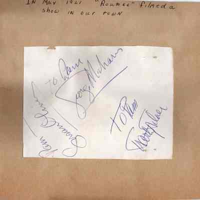 Route 66 Autographs, 1961