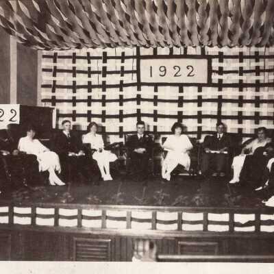 Group of People on Stage, 1922