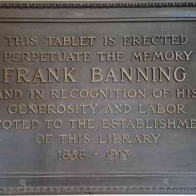 Banning Bronze Plaque