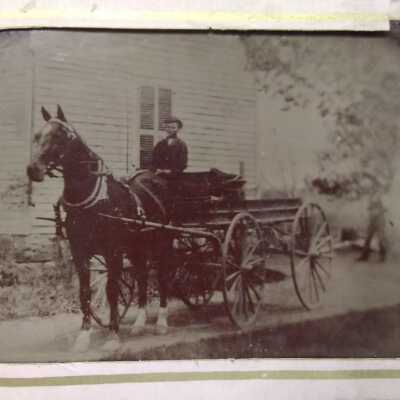 Bert Hurlbert in Carriage