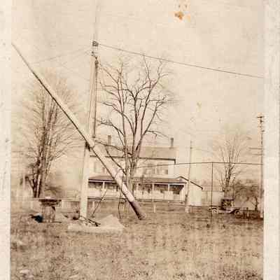 Raising a Flagpole, 1918