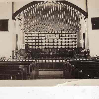 Kinsman Methodist Church Sanctuary, 1922