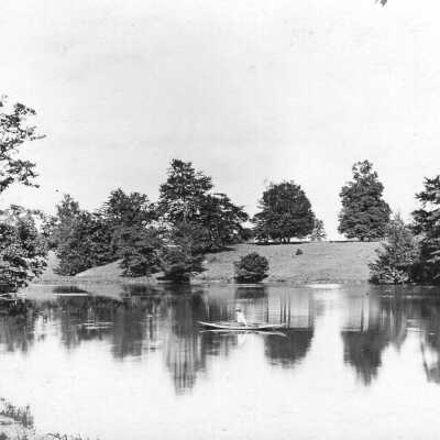 Boat on Hamilton Pond