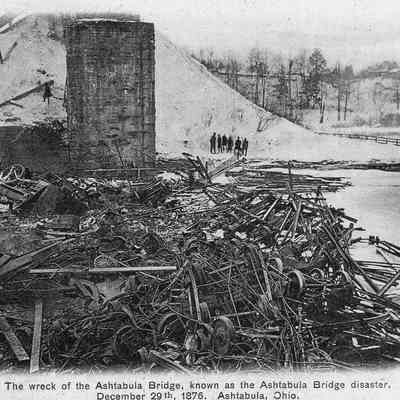 Wreck at Ashtabula Bridge, 1876