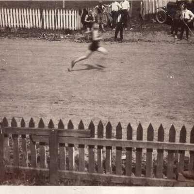 Runner at Finish Line