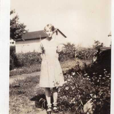 Woman in Garden
