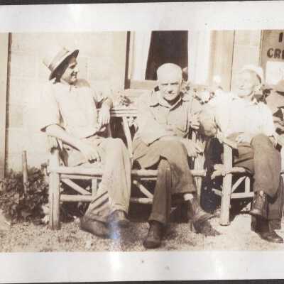 Group of Men on Bench