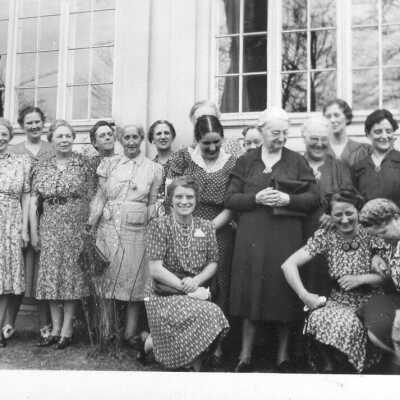 Group of Women at Colonial Tea Room