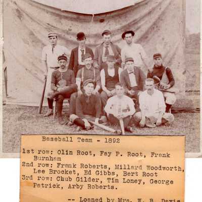 Baseball Team, 1892
