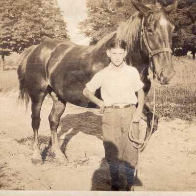 Bill McKinley with Horse