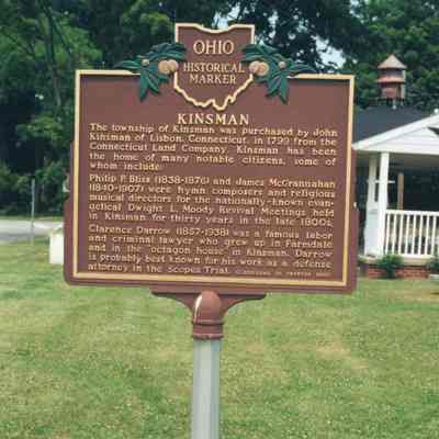Kinsman Historical Marker, 2002