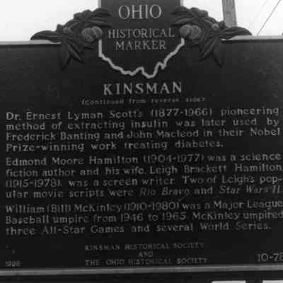 Kinsman Historical Marker
