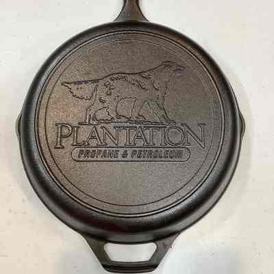 Plantation Propane & Petroleum Dog logo #8 skillet