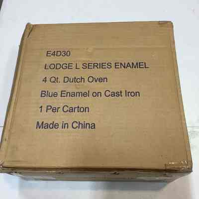 L Series 4 quart dutch oven blue enamel new open box