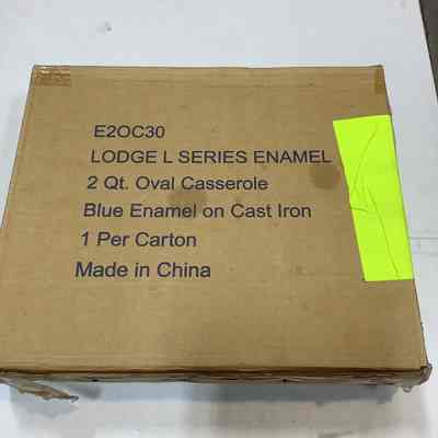 L Series 2 quart casserole blue enamel SEALED