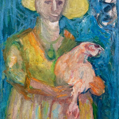 Untitled (Woman With Rooster)