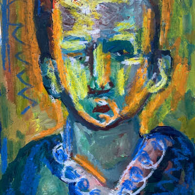 Untitled (Multi-colored Face)