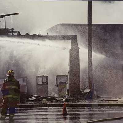 Sunday Morning Gas Station Fire, Highway 155, Tyler, Texas, July 19, 2009