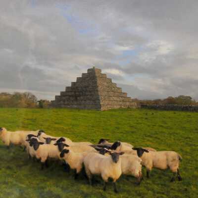 Sheep and Pyramid