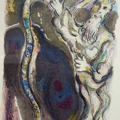 God Turns Moses’ Staff into a Serpent, The Story of Exodus